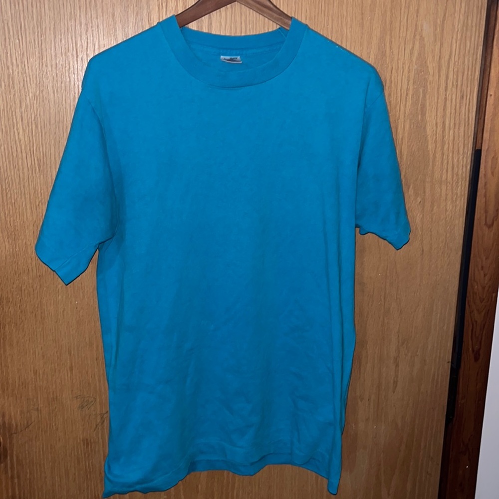 Vintage Single Stitch Pre Shrunk Made In USA  Fruit Of The Loom Blank Colored T